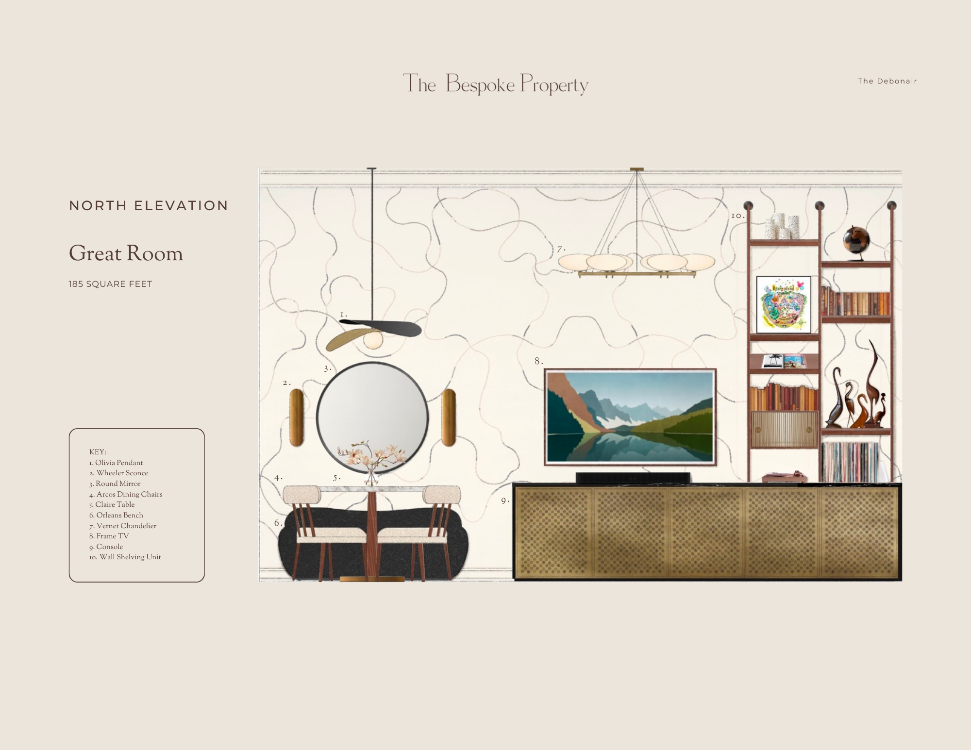 Great Room: North Elevation