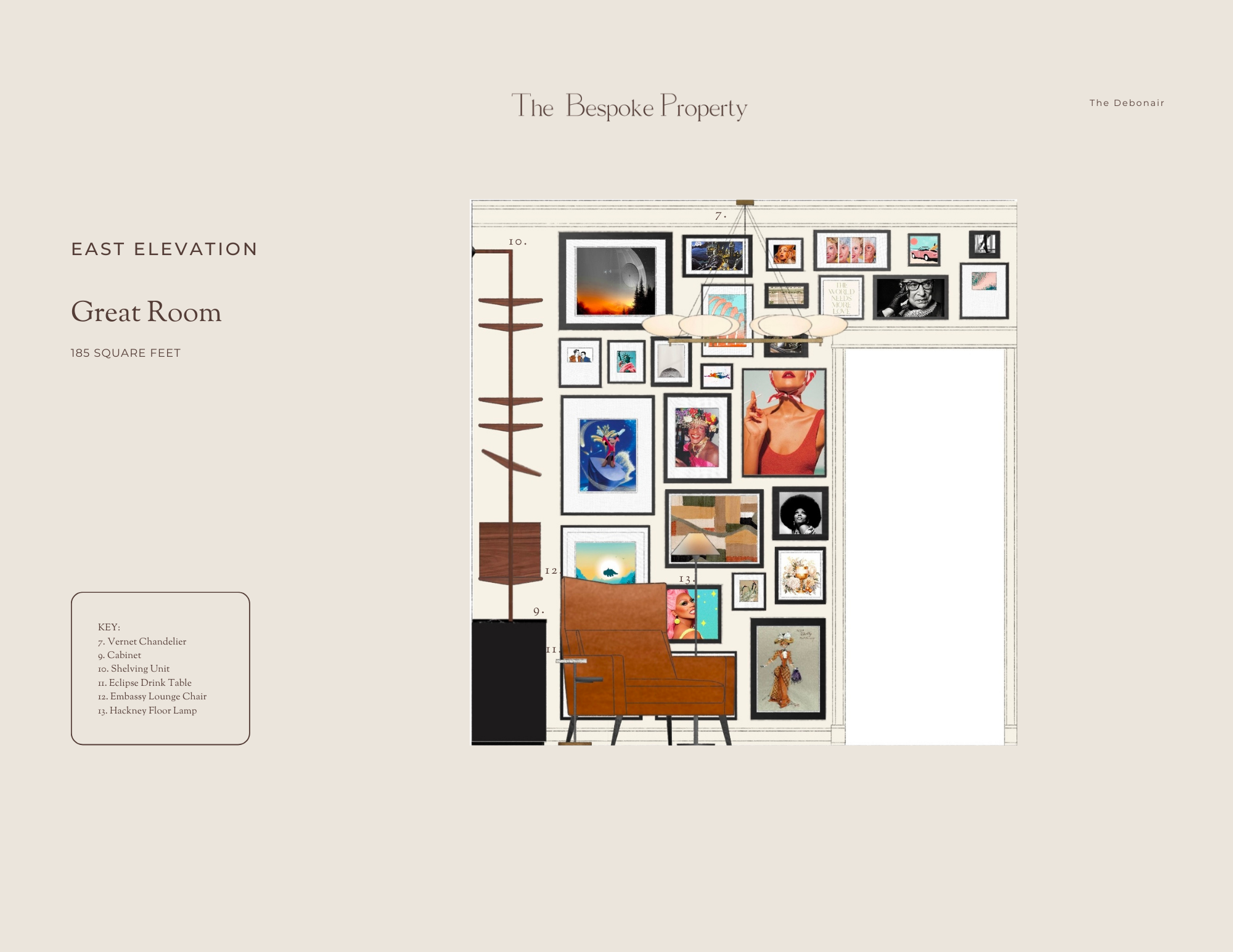 Great Room: East Elevation